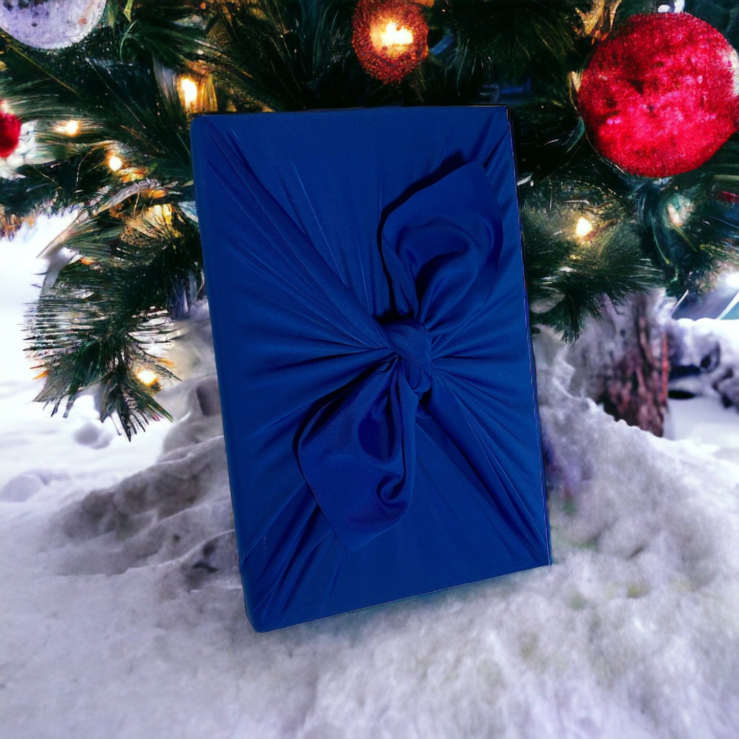 Small Reusable Cloth Furoshiki Gift Wrap | Deep Blue Gift Wrapping by Shiki Wrap
