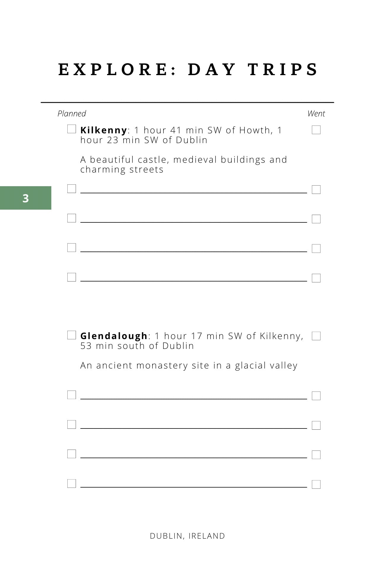Dublin Trip Planner, An Ireland Guide for a Stress Free Journey Book by Travwell