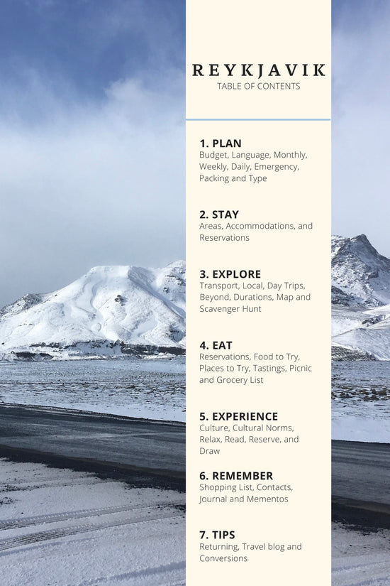 Iceland Trip Planner: Discover Reykjavik and the Wild North Book by Travwell