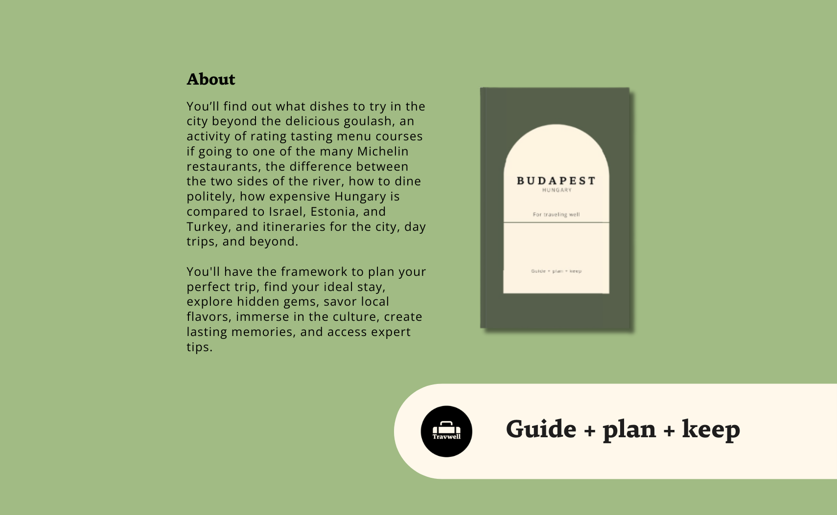 Budapest Trip Planner & Hungary Route Guide, Plan with Ease Book by Travwell