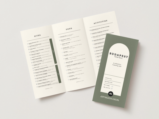 Budapest Print Out Travel Planning Brochure | Sites, local food, reading list, packing list List by Travwell