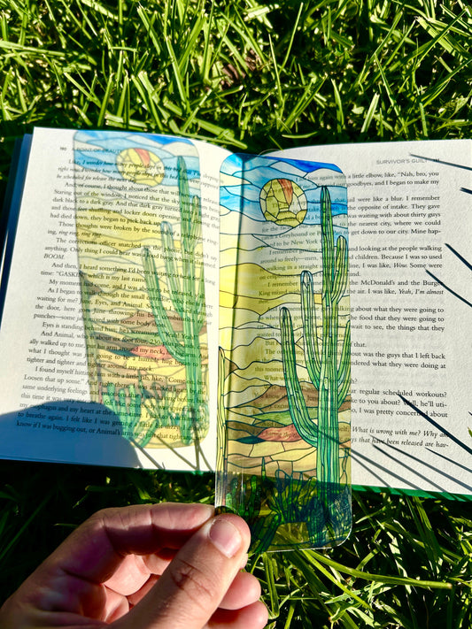 Cactus Desert Bookmark – Handmade Southwest Bookmark, Succulent Page Marker, Nature Lover Gift, Boho Desert Aesthetic, Unique Cactus Gift by Magical Bookmarks