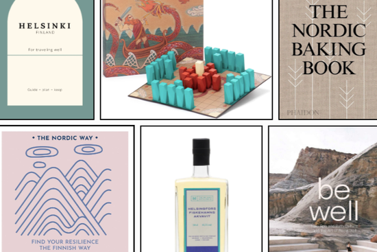 Helsinki travel guidebook a viking game a Nordic baking book and more gifts