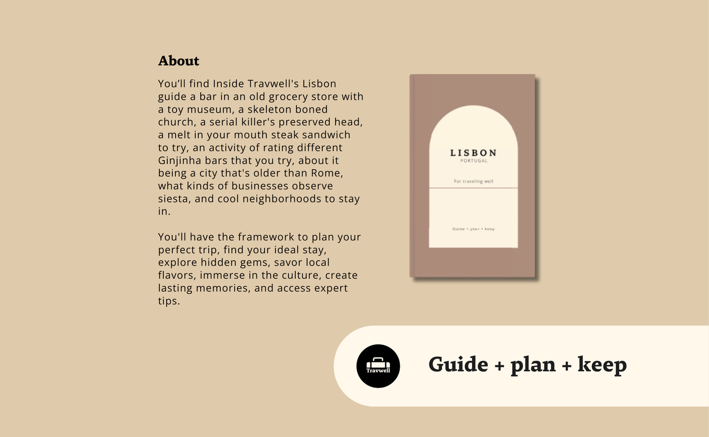 Portugal Travel Planner: A Lisbon Guidebook for a Beautiful, Organized Trip Book by Travwell