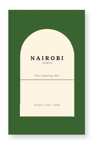 Nairobi Travel Planner of Kenya Safari Routes, Culture, & City Tips Book by Travwell