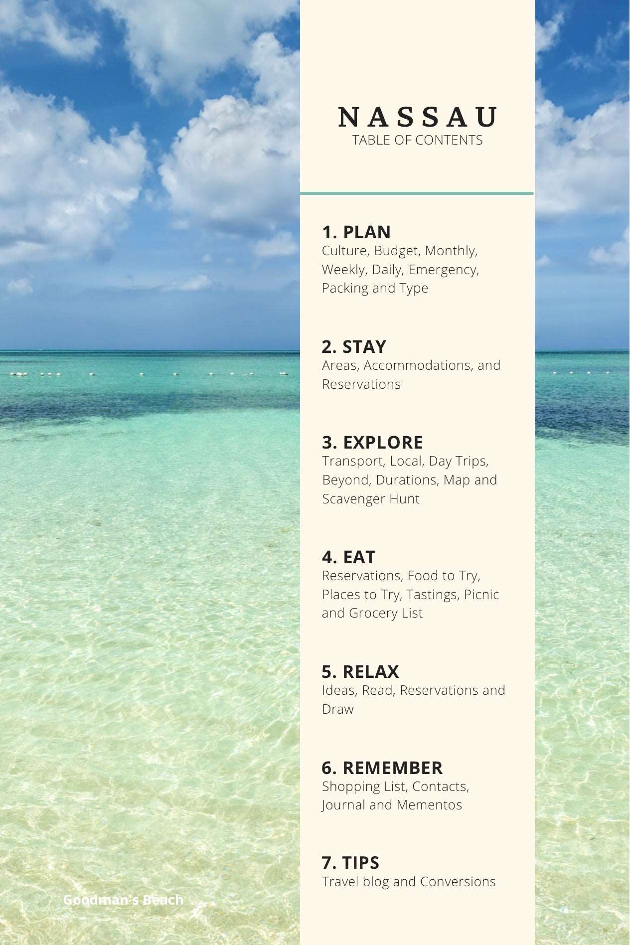 Nassau Bahamas Trip Planner: Pink Sands, Pigs & Island Vibes Book by Travwell
