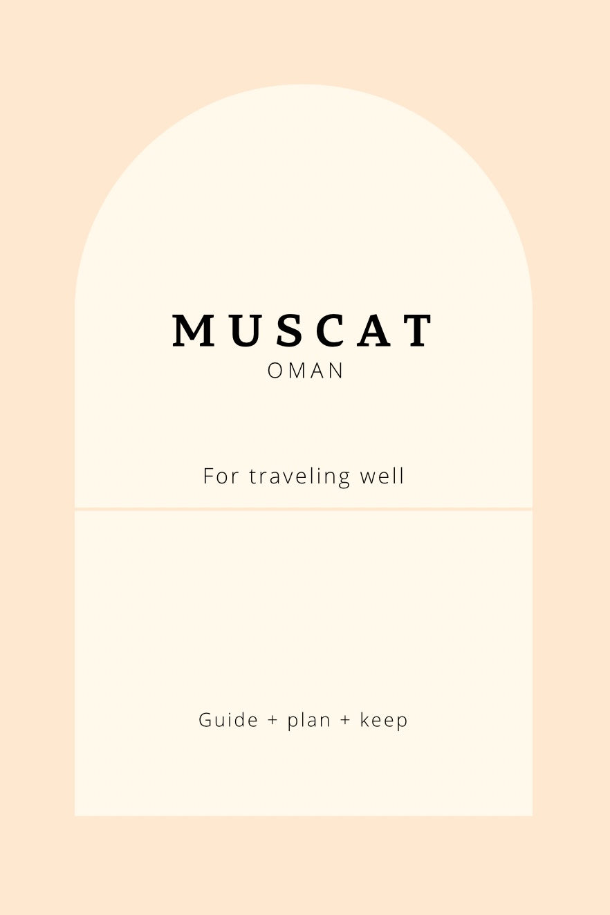 Muscat, Oman Travel Guidebook – 2025 Trip Planner & Journal Book by Travwell