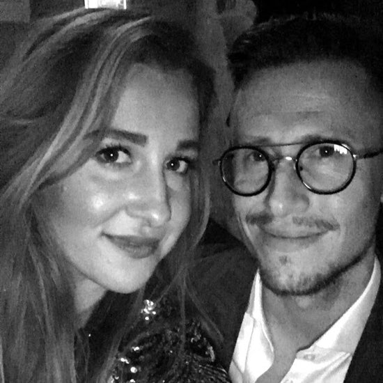 Couple in love on NYE in Paris