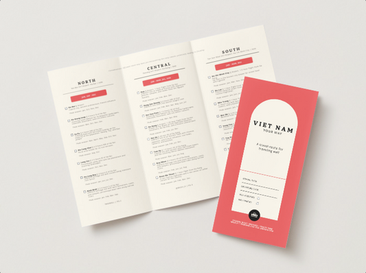 Vietnam Print Out Travel Planning Brochure | Sites, culture, hotel tips, regional cities List by Travwell