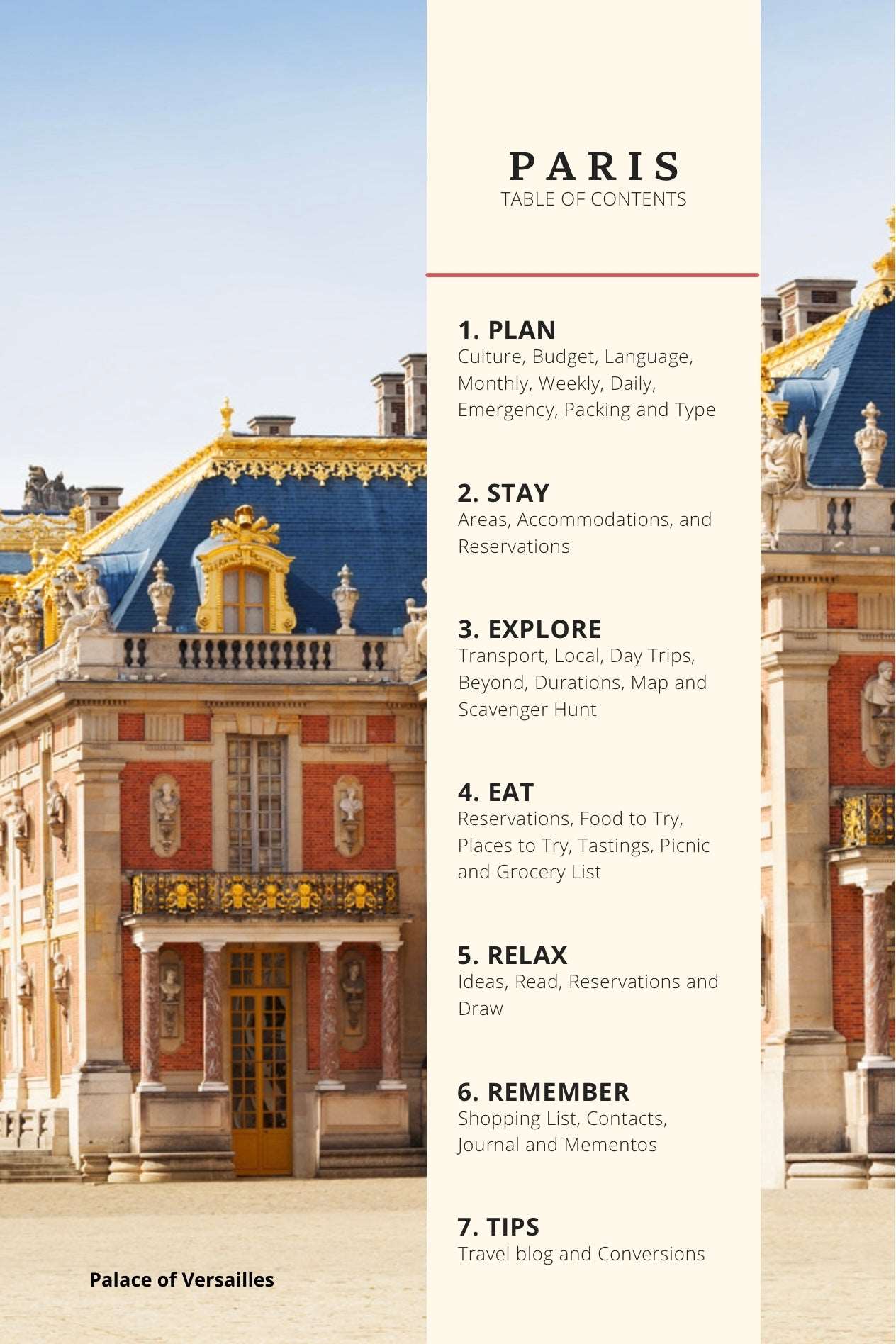 Paris Travel Planner to Design Your Trip with Calm & Clarity Book by Travwell