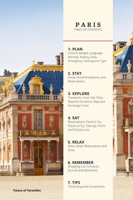 Paris Travel Planner to Design Your Trip with Calm & Clarity Book by Travwell