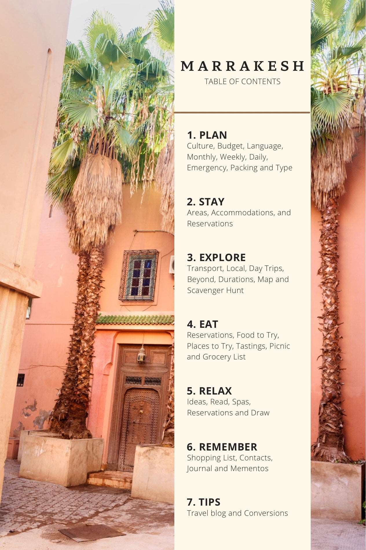 Marrakesh (Marrakech) Planner & Travel Guidebook | Printed for U.S. Travelers Book by Travwell