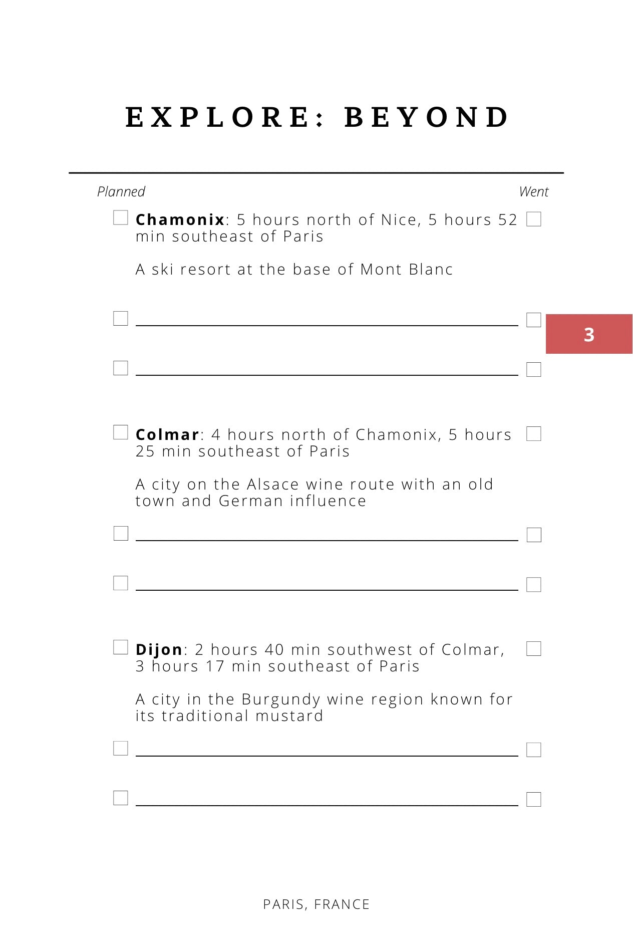 Paris Travel Planner to Design Your Trip with Calm & Clarity Book by Travwell