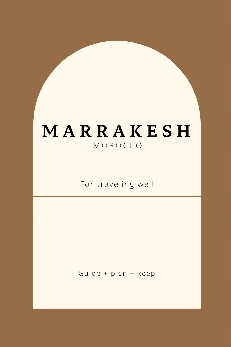 Marrakesh (Marrakech) Planner & Travel Guidebook | Printed for U.S. Travelers Book by Travwell