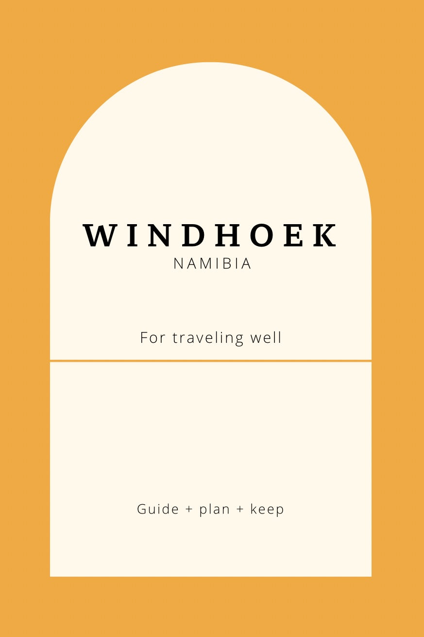 Namibia Tour Planner for Windhoek Stays & Safari Prep Book by Travwell