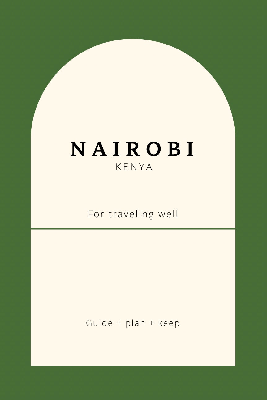 Nairobi Travel Planner of Kenya Safari Routes, Culture, & City Tips Book by Travwell
